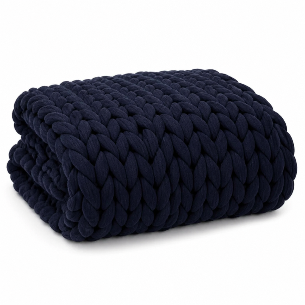 Breathable Temperature-Regulating Weighted Blanket, Washable