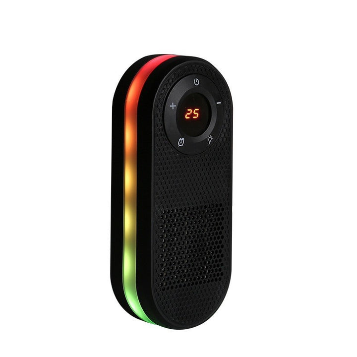 Mini wall outlet heater with LED display