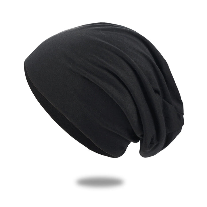 Slouchy Beanie Hat with Breathable Stretch Knit