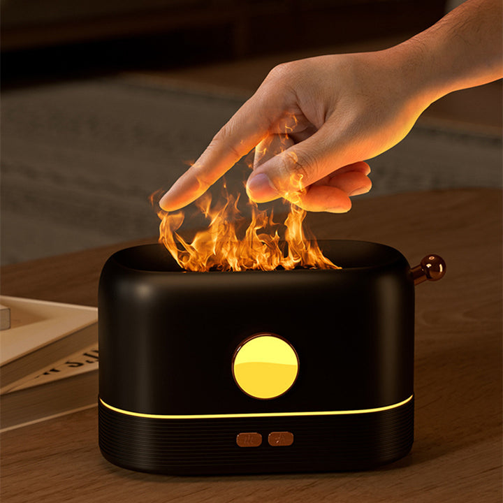 USB Simulation Flame Humidifier, 200 ml Desktop Diffuser