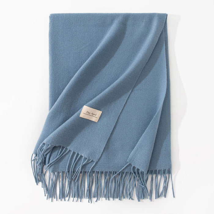Plushridge Wide Faux Cashmere Scarf Shawl in 20 Colors