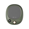 Dark green smart mug warmer with display