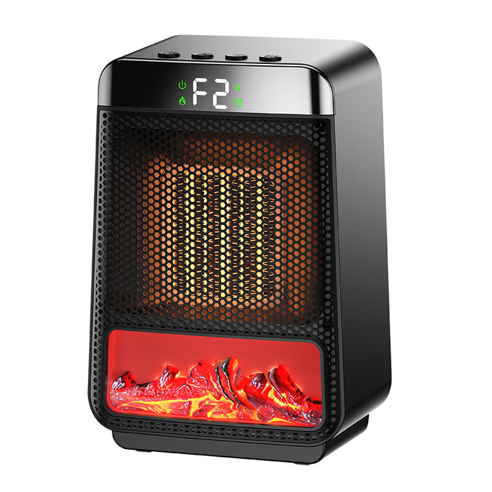 Plushridge Flame Effect Space Heater with Timer and Digital Display