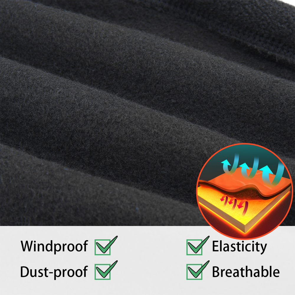 Fleece Neck Gaiter Scarf with Half Face Cover for Winter