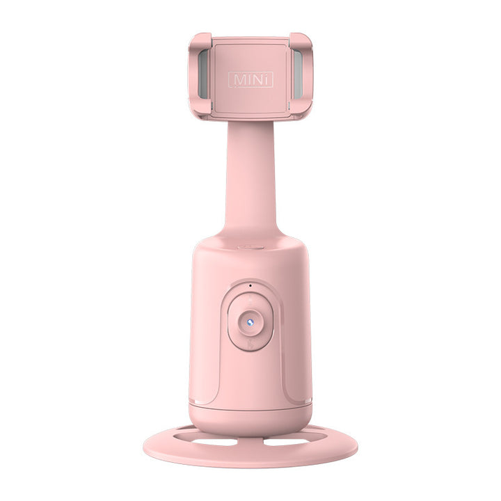 Face-tracking phone holder on desk