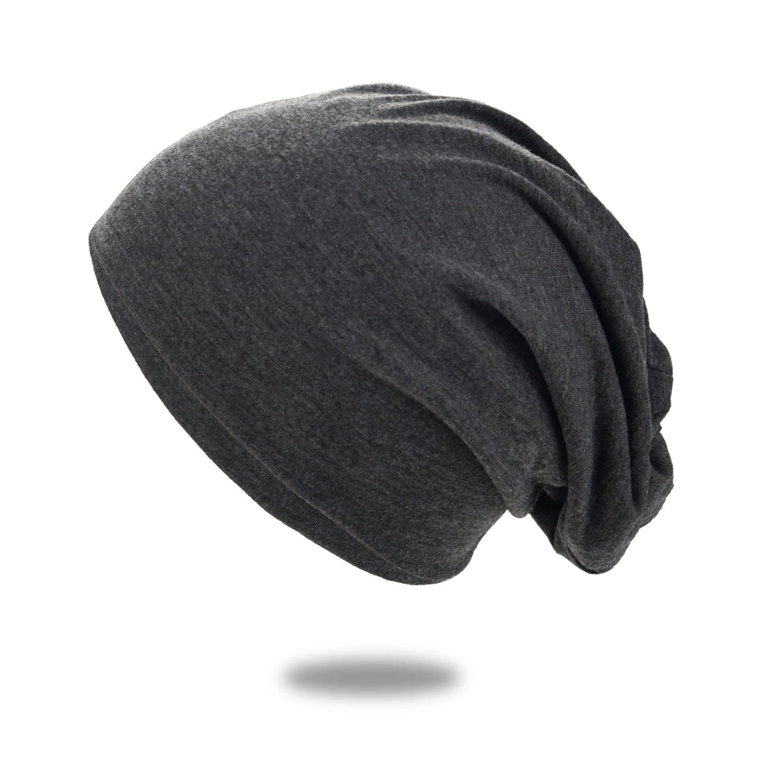 Slouchy Beanie Hat with Breathable Stretch Knit
