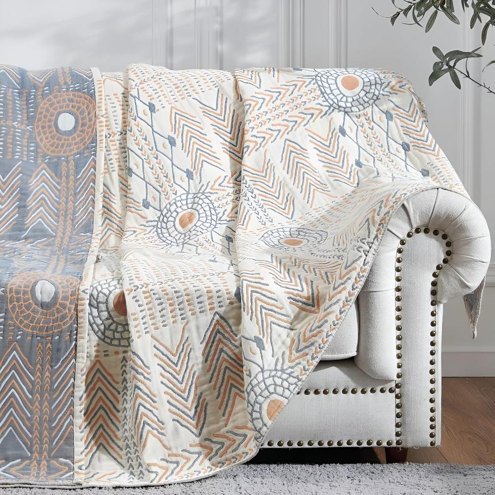 Elegant Reversible Blanket Versatile Sofa &amp; Bedroom Accent