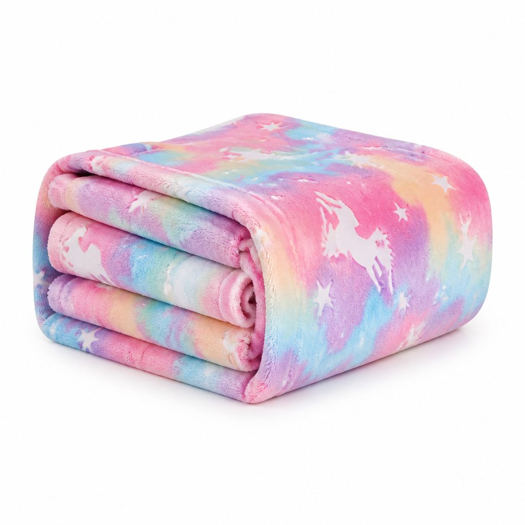Leuchtende weiche Flanell-Kinderdecke