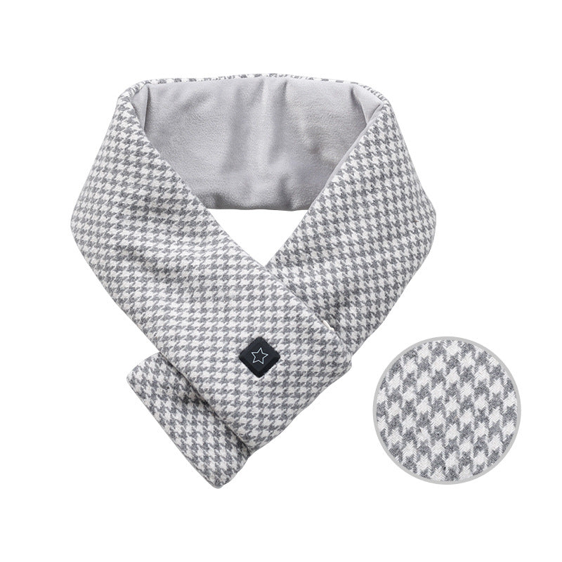 Plushridge™ Cotton Heated Scarf with 3 Heat Levels and 7-Hour Battery