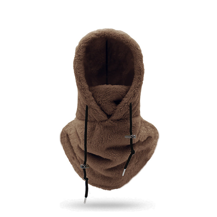 Plushridge Plush Hooded Balaclava with Attached Neck Scarf