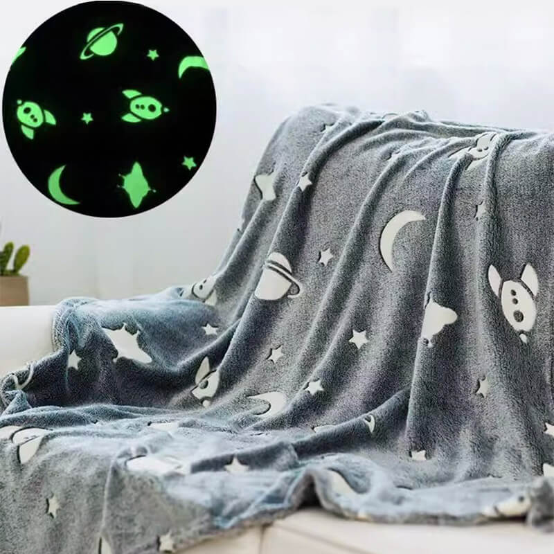 Leuchtende weiche Flanell-Kinderdecke