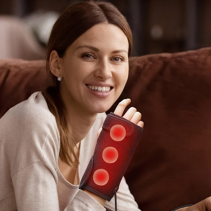 Plushridge™ Heated Wrist Wrap with Adjustable Strap and Inline Controller