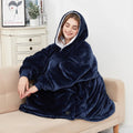 Plushridge™ USB Heated Blanket Hoodie in Soft Flannel