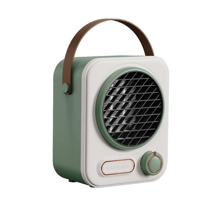 Plushridge Retro Desk Space Heater with Leather-Look Handle