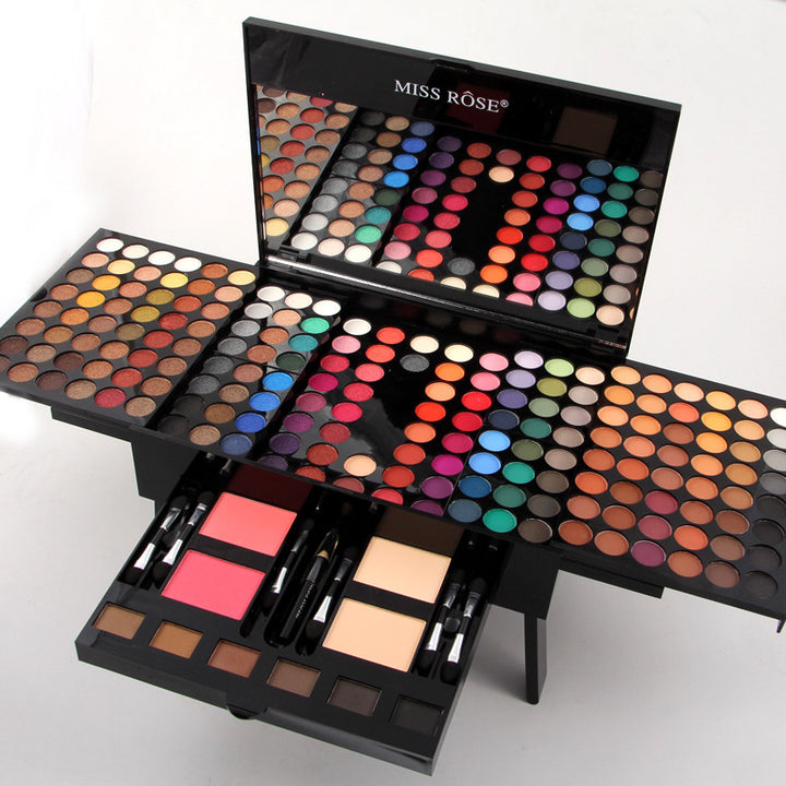 Piano-shaped makeup palette box with eyeshadows