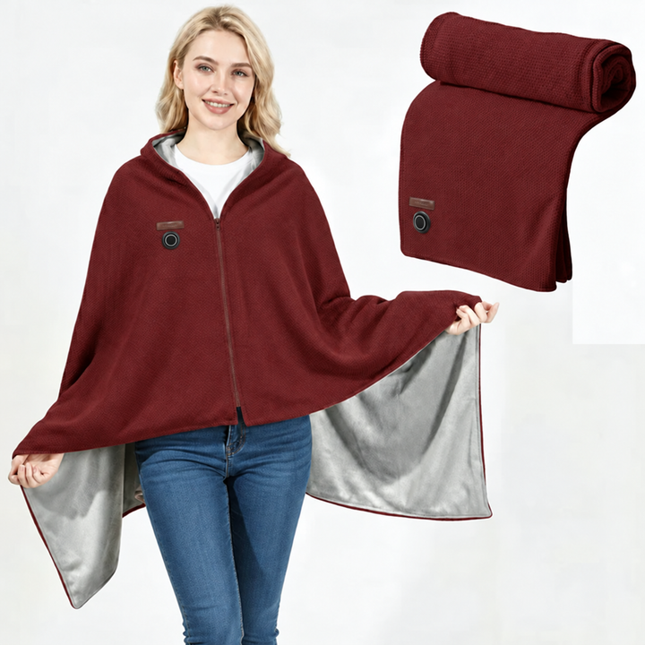 Plushridge™ USB-C Heated Blanket with Zipper and 8 Heat Zones