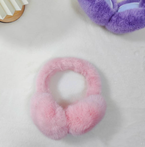 Plushridge Fluffy Faux Fur Earmuffs with Big Foldable Pads