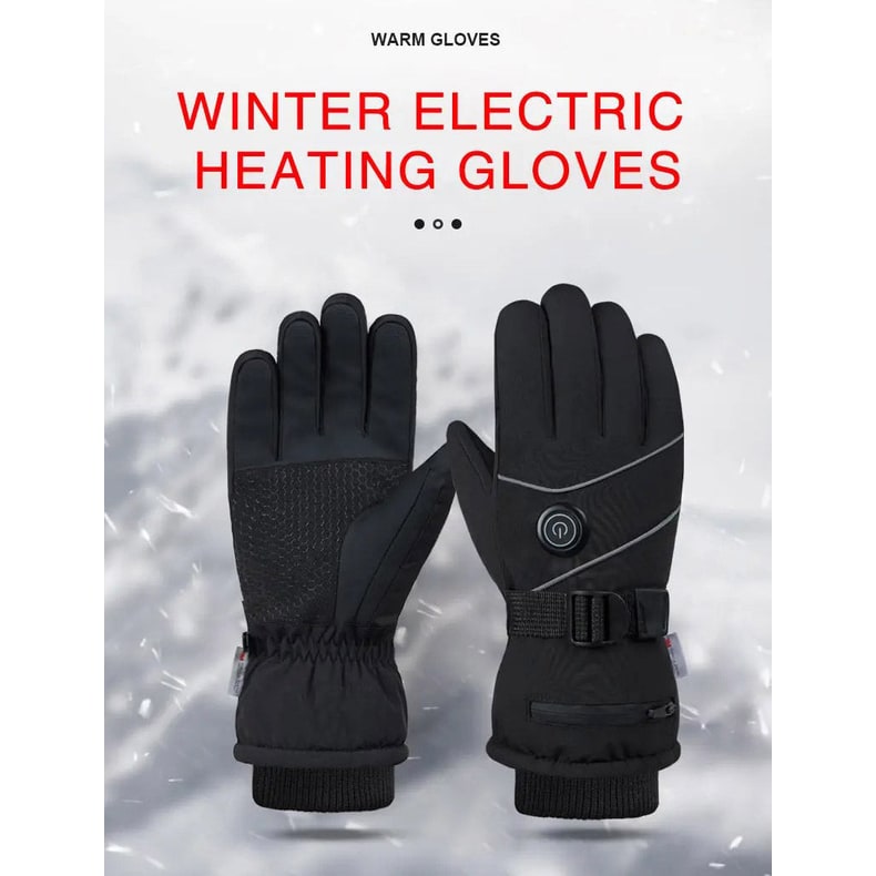 Plushridge™ Heated Touchscreen Gloves with Fleece Lining and 3 Heat Levels