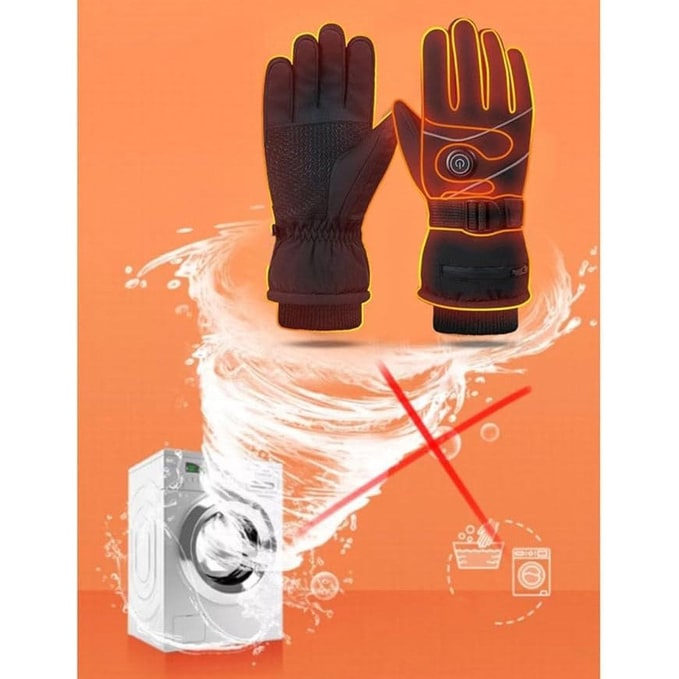 Plushridge™ Heated Touchscreen Gloves with Fleece Lining and 3 Heat Levels