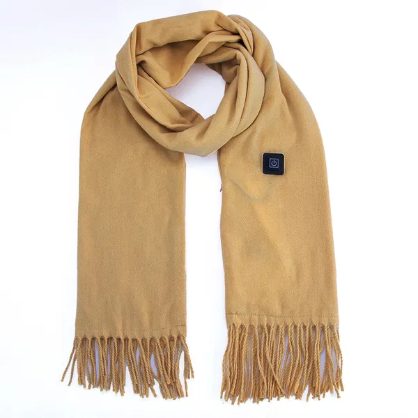 Plushridge™ Heated Fleece Neck Scarf with LED Heat Indicator