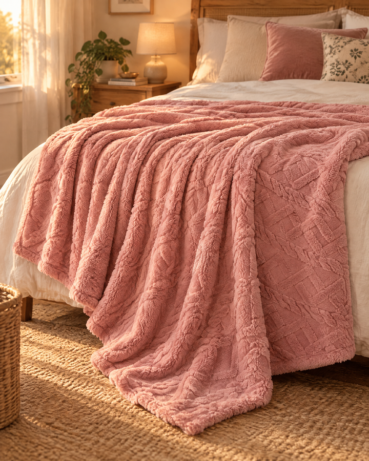 Flannel Fleece Throw Blanket – Soft Fluffy Warm Blanket for Couch &amp; Bed, Lap, Throw &amp; Full Sizes, 8 Colors