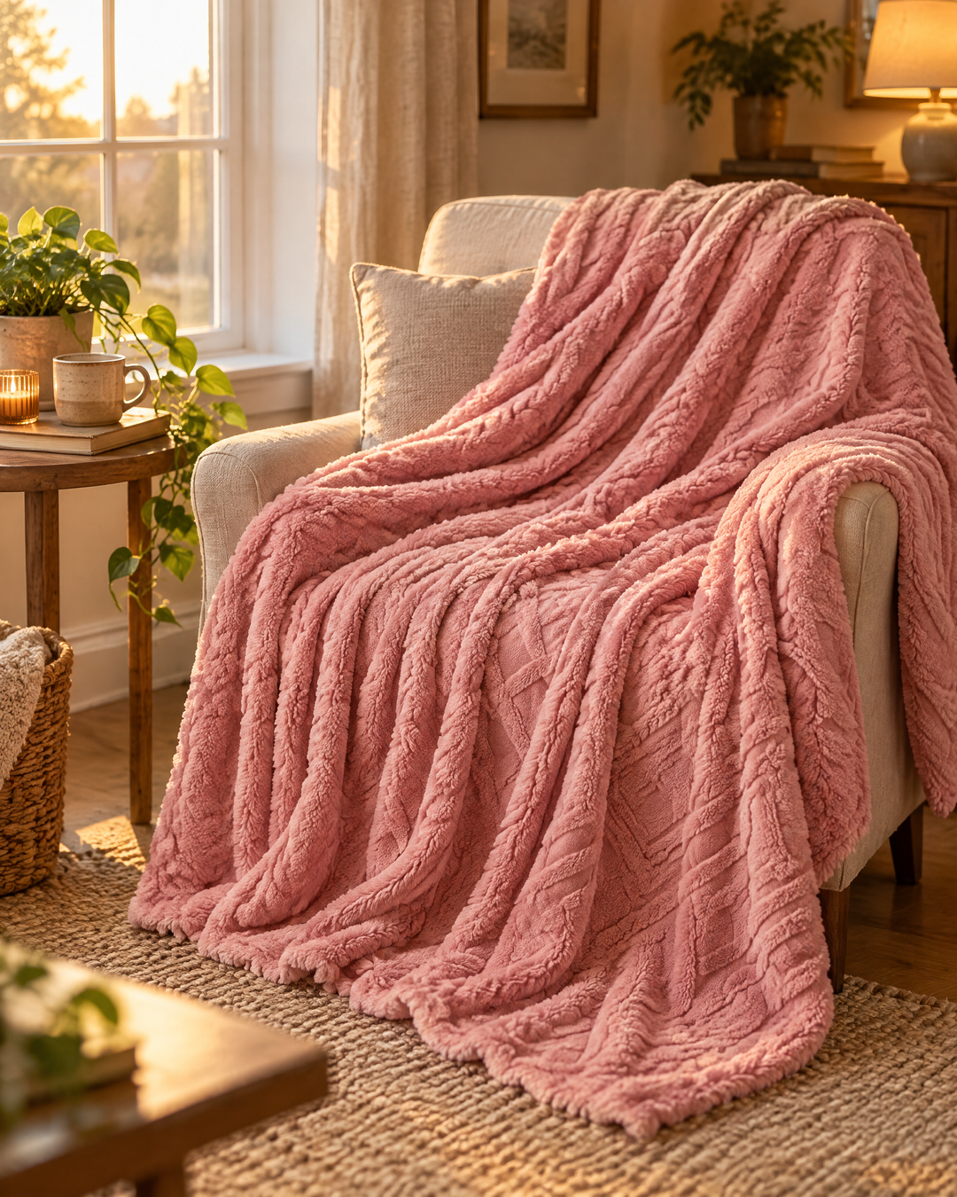 Flannel Fleece Throw Blanket – Soft Fluffy Warm Blanket for Couch &amp; Bed, Lap, Throw &amp; Full Sizes, 8 Colors