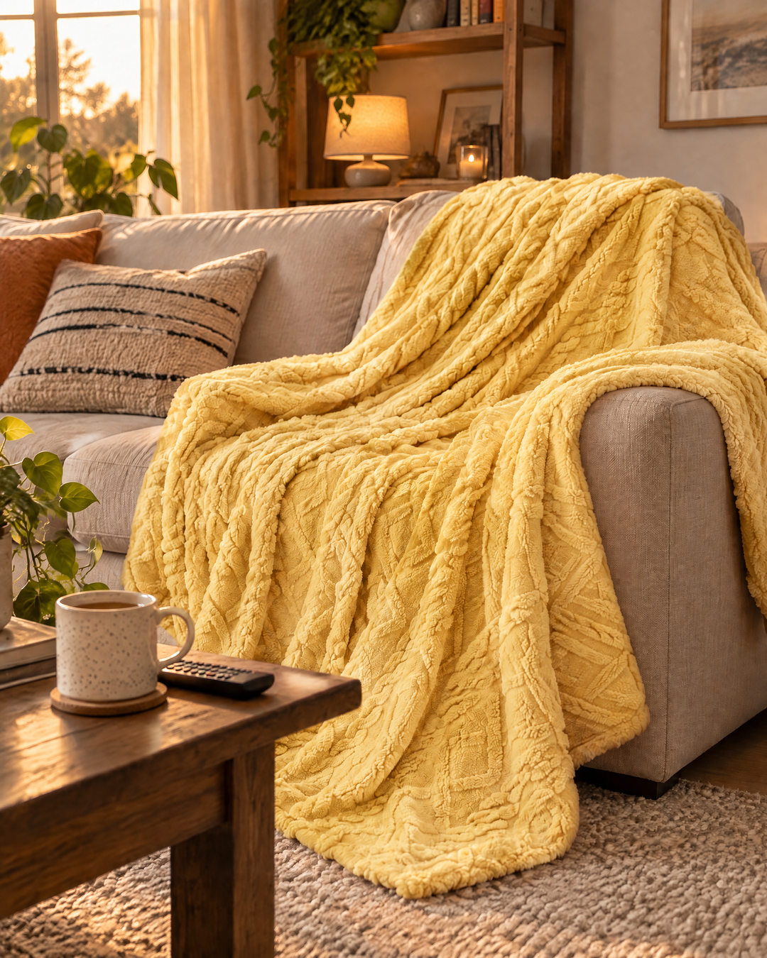 Flannel Fleece Throw Blanket – Soft Fluffy Warm Blanket for Couch &amp; Bed, Lap, Throw &amp; Full Sizes, 8 Colors