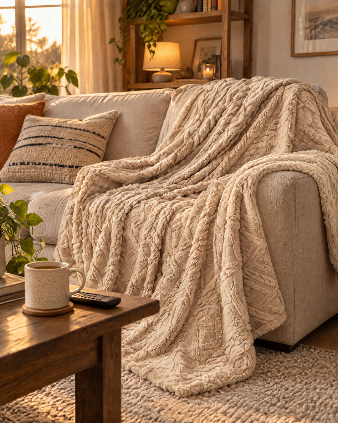 Flannel Fleece Throw Blanket – Soft Fluffy Warm Blanket for Couch &amp; Bed, Lap, Throw &amp; Full Sizes, 8 Colors