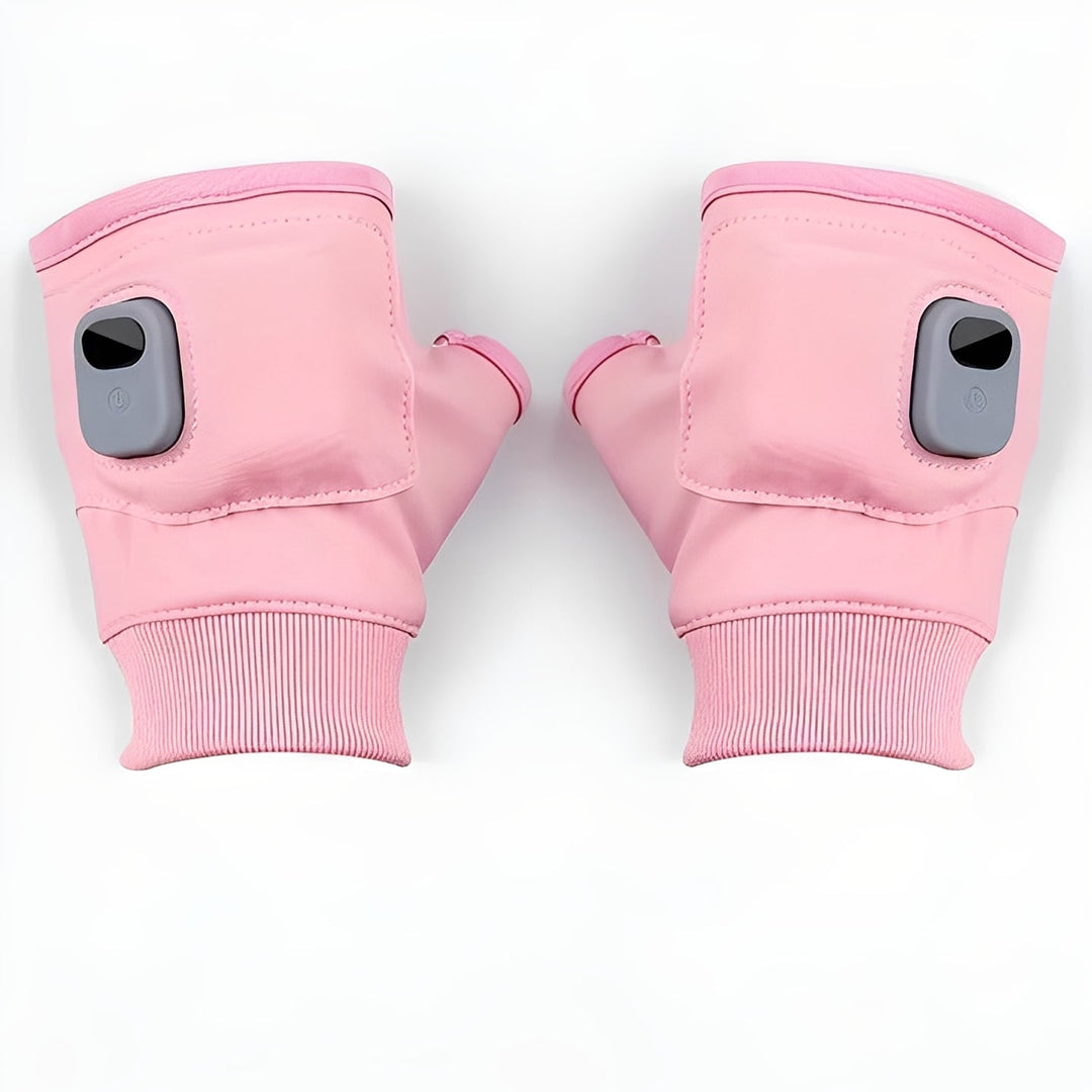 Plushridge™ Fingerless Heated Gloves, USB-C Rechargeable, 3 Settings