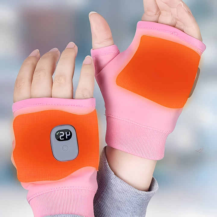 Plushridge™ Fingerless Heated Gloves, USB-C Rechargeable, 3 Settings