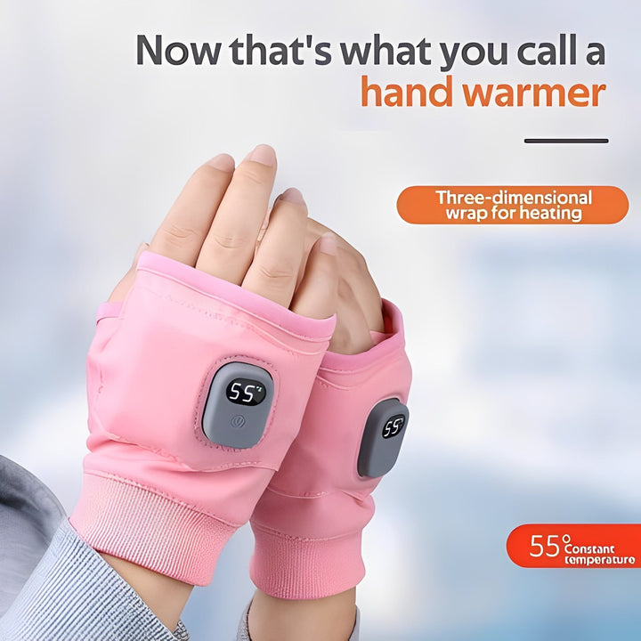 Plushridge™ Fingerless Heated Gloves, USB-C Rechargeable, 3 Settings
