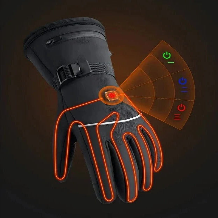 Plushridge™ Heated Motorcycle Gloves with Touchscreen Fingertips