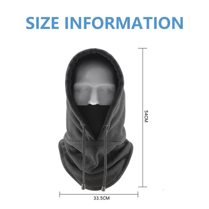 Plushridge™ Polar Fleece Balaclava and Ski Hood with Adjustable Fit
