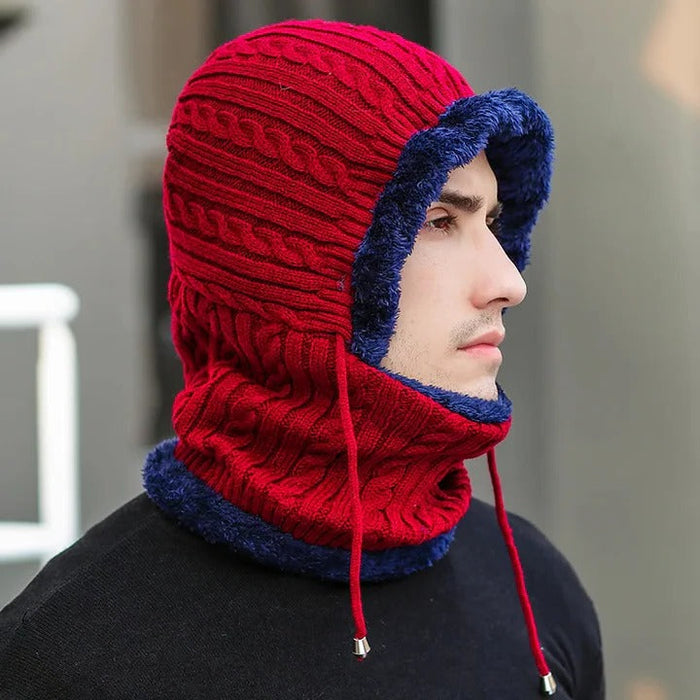 Plushridge™ Knit Hat and Scarf Balaclava with Soft Fleece Lining