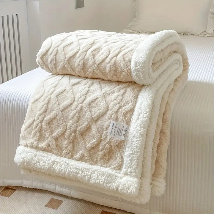 Snuggle Reversible Sherpa Fleece Blanket