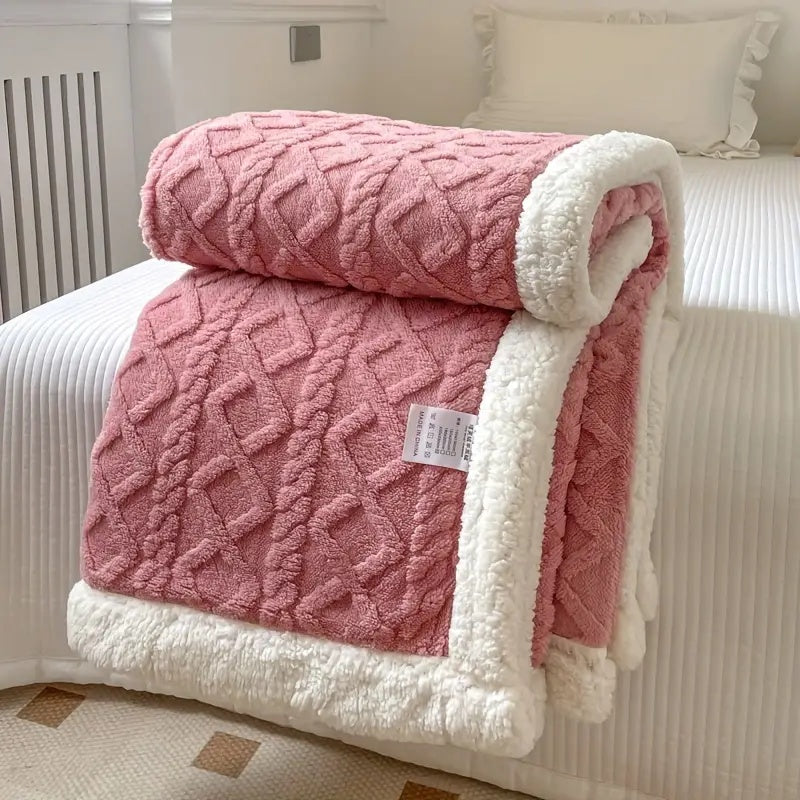 Snuggle Reversible Sherpa Fleece Blanket