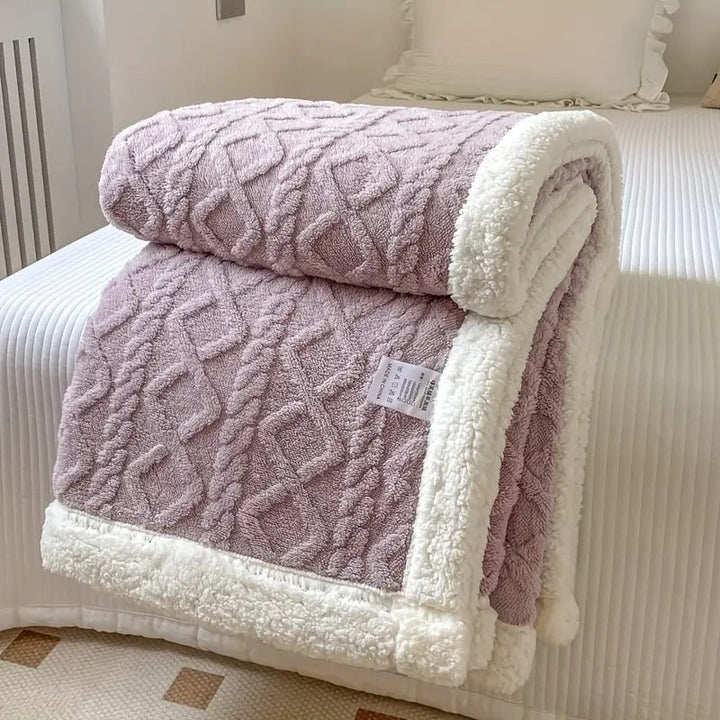 Snuggle Reversible Sherpa Fleece Blanket