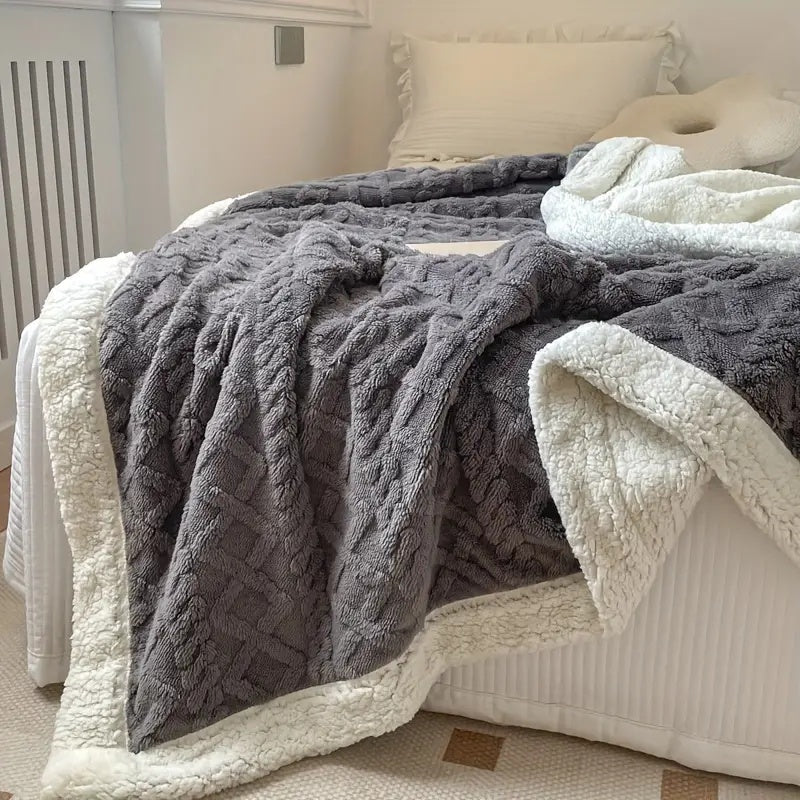 Snuggle Reversible Sherpa Fleece Blanket