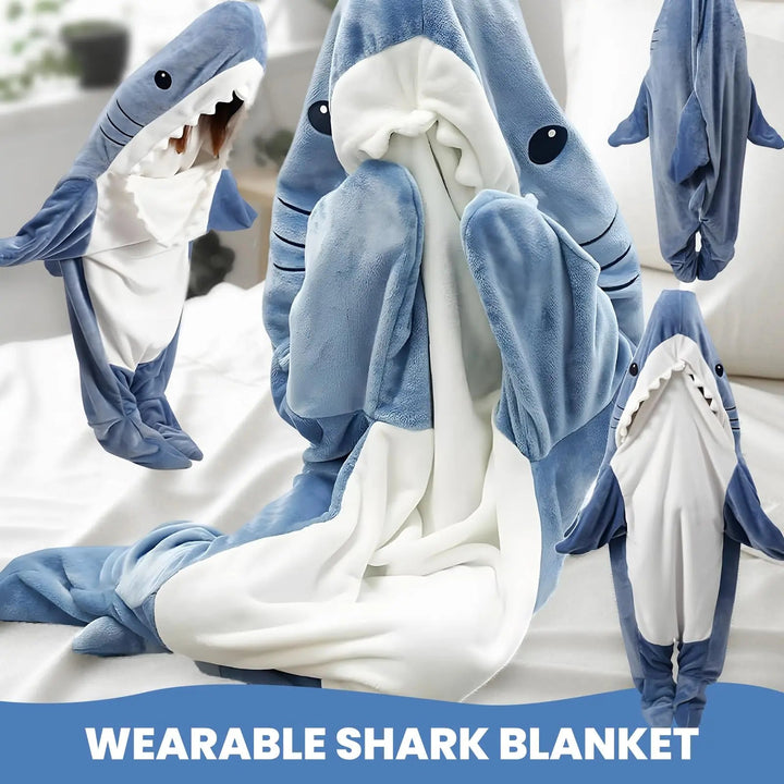Wearable Shark Hoodie Blanket in Four Lengths for All Ages