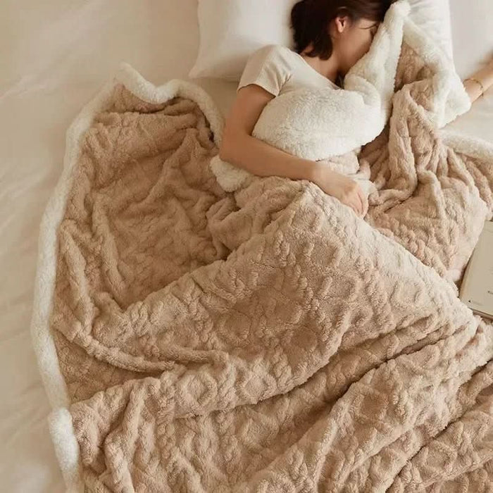 Plushridge™ Reversible Winter Blanket, Warm and Modern Two-Sided Throw