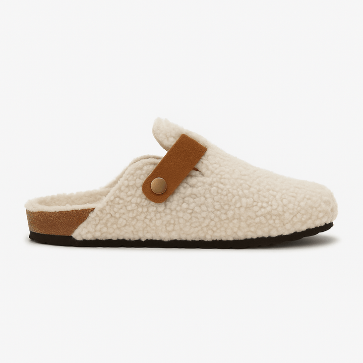 Unisex Wool Slippers for Winter | Natural Sheep Wool Indoor Shoes