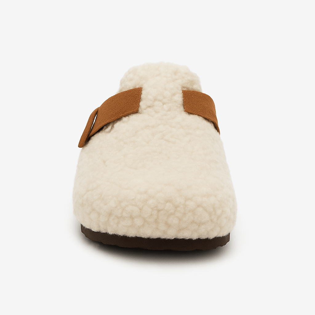 Unisex Wool Slippers for Winter | Natural Sheep Wool Indoor Shoes