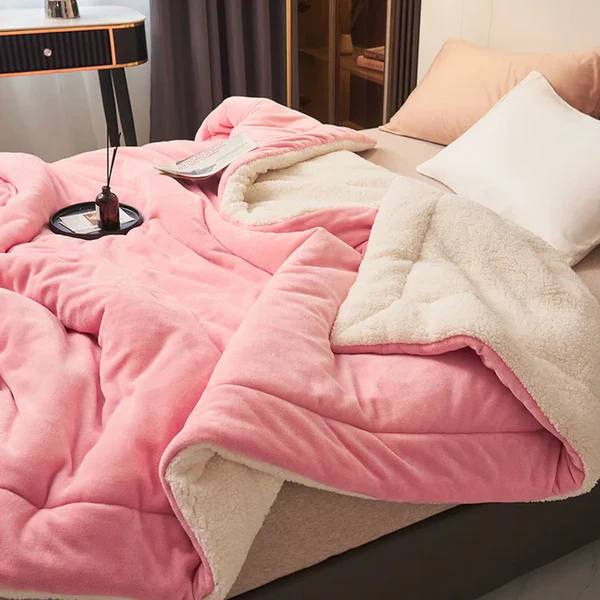 Soft Fleece Throw Blanket in Plush Fabric