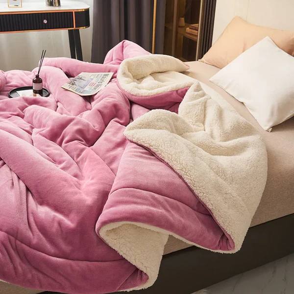 Soft Fleece Throw Blanket in Plush Fabric