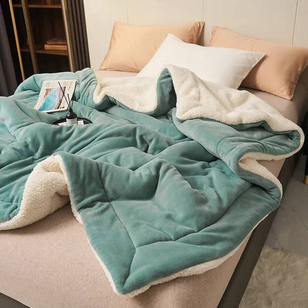Soft Fleece Throw Blanket in Plush Fabric