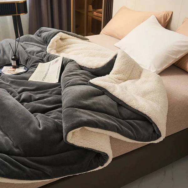Soft Fleece Throw Blanket in Plush Fabric