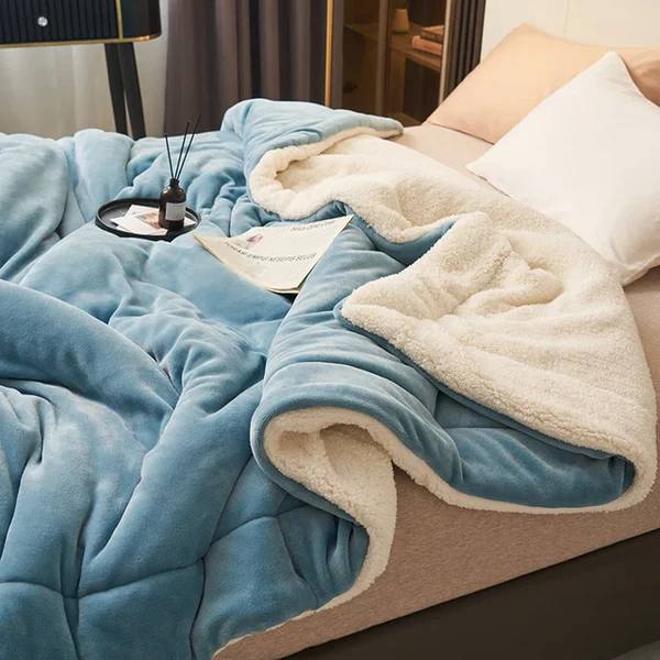 Soft Fleece Throw Blanket in Plush Fabric