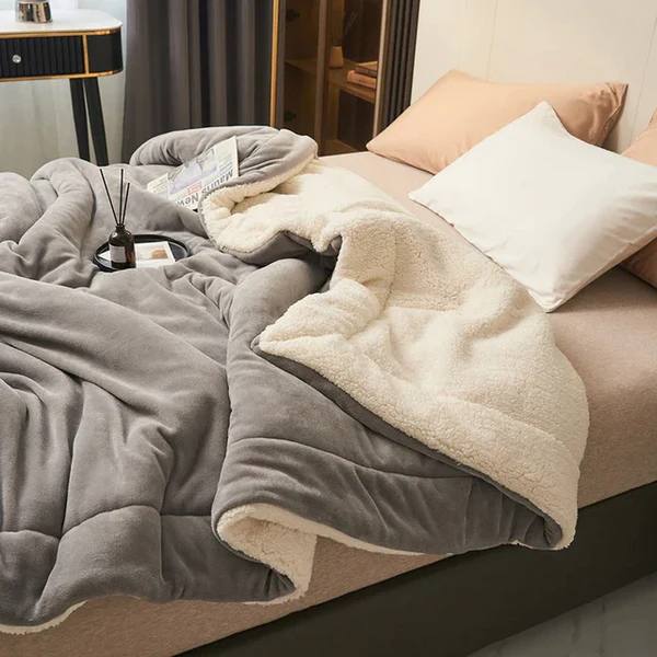 Soft Fleece Throw Blanket in Plush Fabric