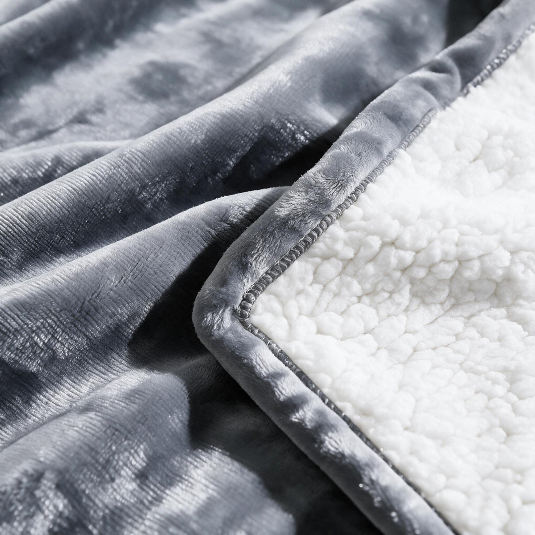Plushridge™ Sherpa Heated Throw with 6 Heat Settings &amp; Timer
