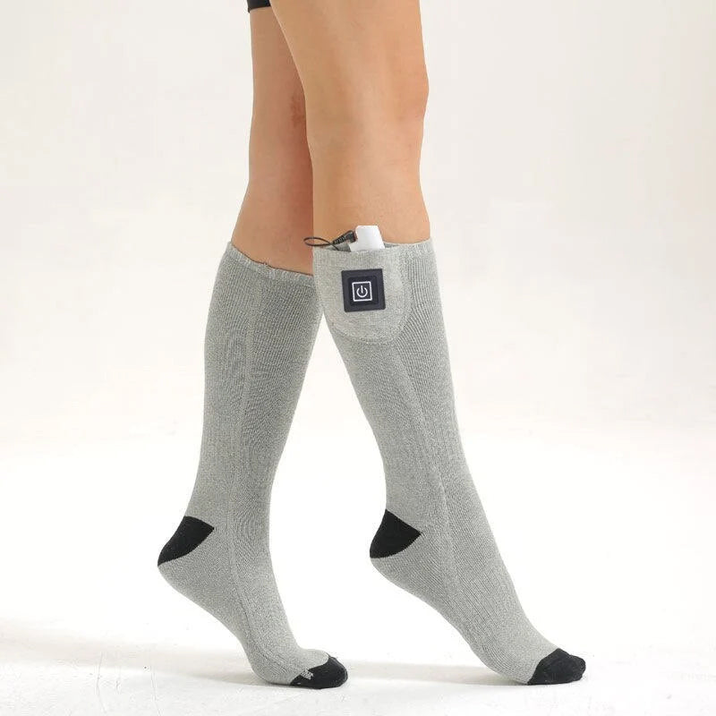 Plushridge™ Rechargeable Heated Socks with Adjustable Temperature